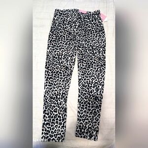 Animal print fleece lounge sweatpants for women XL